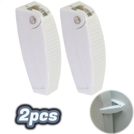 Cale Camping Car Verrouillage Porte Loquet à Clips Loquets Bouchons De Porte FenêTre Support Plastique Loquet - pour Camping-Caravane Trailer Bagages De Voyage 2 Bloque-Portes Store (1/5)