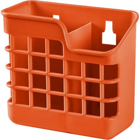 Panier Lave-vaisselle - Porte-chopsticks - Séchoir et Rangement pour Petits Ustensiles de Cuisine - 2 Compartiments - Plastique - 1 Pièce (1/3)