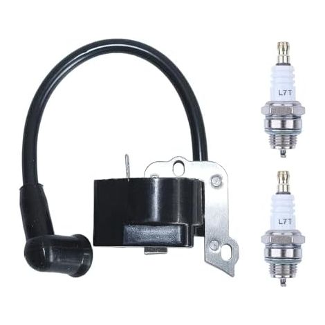 Bobine Allumage pour FS38 FS45 FS46 FS55 FC55 HL45 KM55 Débroussailleuse,  Module de d'allumage avec 2 Bougie Pièces Rechange Tondeuse à Gazon Accessoire Durable 4140 400 1300 - (1/5)