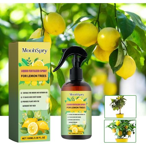 Engrais concentré pour citronniers - Spray nutritif favorisant le développement racinaire et le verdissement du feuillage - 100 ml (1/5)