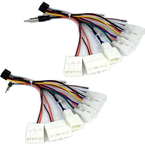 Faisceau de câbles électriques automobiles avec connecteur 16 broches pour autoradio Toyota (1/4)