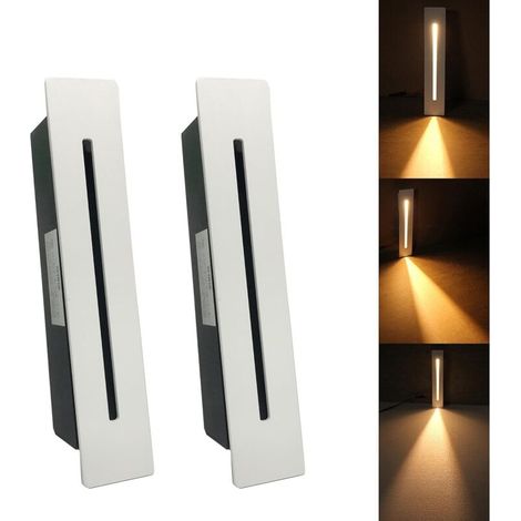 Lampe LED encastrable 3W – CREE COB – IP65 pour intérieur et extérieur – Éclairage escalier et couloir – Lot de 2 pièces blanc chaud (1/5)