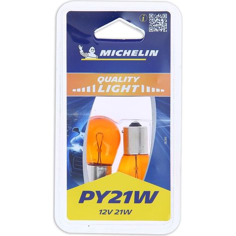 2 Ampoules Clignotant PY21W - Baïonnette BAU15s - Verre Ambré 21W - Pour Véhicules 12V - Remplacement Avant Arrière (1/4)