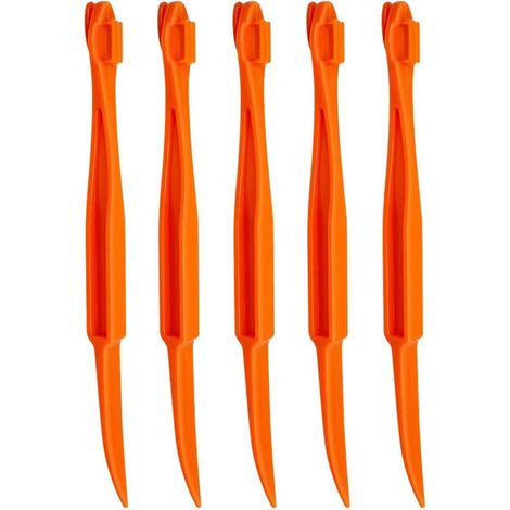 5 multifunktionale Orangenschäler aus Kunststoff, leicht zu öffnen und zu reinigen, für Zitrusfrüchte und Zitronen