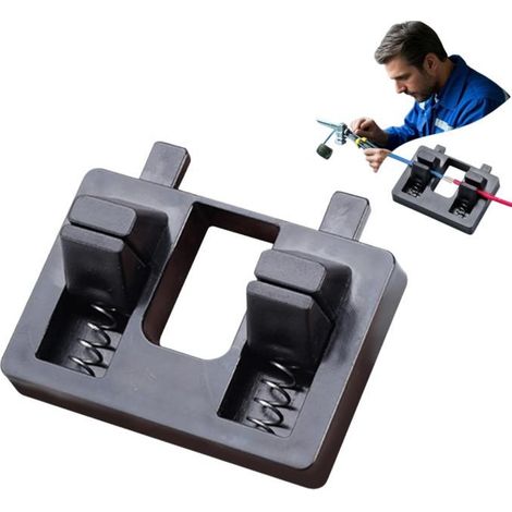 2pcs Fixation de soudage de fil électrique, support d'électrode portable pour le soudage,pince souder multifonction compacte précise (1/5)