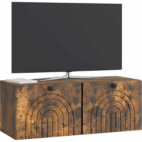 Maison Exclusive - Wandmontierter TV-Schrank Geräucherte Eiche 78