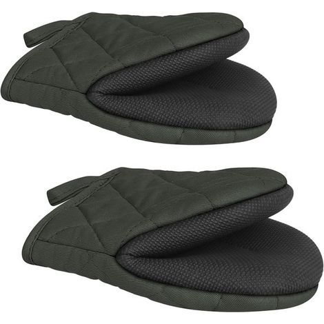 Guantes,Manoplas para horno,Guantes para horno,Guantes para horno,Guantes resistentes al calor,Alta resistencia a la temperatura,1 par,Gris (1/5)