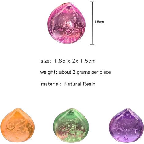 Pierres Lumineuses en Résine Colorées Cailloux Fluorescents Brillants dans la Nuit pour Décoration Jardin Allée Vase Plante Aquarium