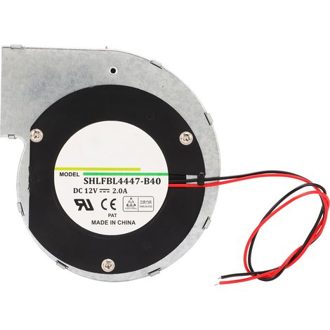 Ortviai Ventilateur centrifuge sans balais 12 V CC 2 A – BL4447-B40, 62,5 CFM, boîtier métallique, résistant aux hautes températures