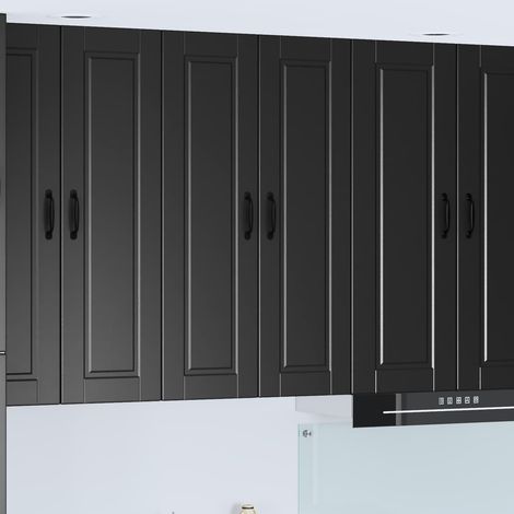 Küchenschrank mit Regal Schwarz 60 x 31 x 100 cm Holzwerkstoff