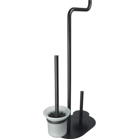 Deante Papierhalter schwarz matt aus Messing 190x340x670 mm