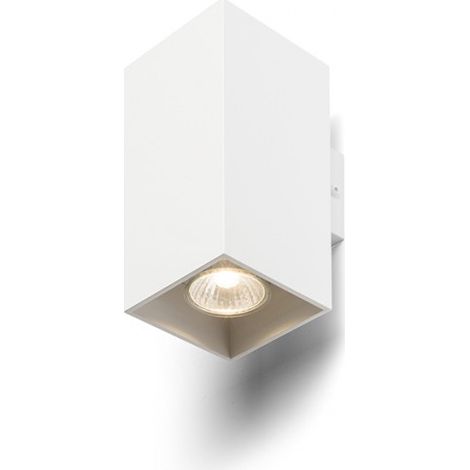 Lampada applique AGATE II da parete bianco opaco 230V GU10 2x35W