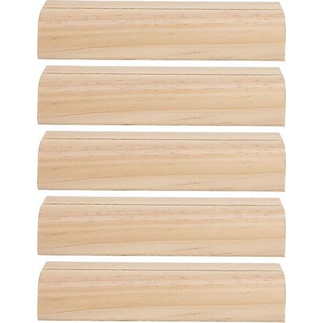 Lot de 5 porte-cartes de visite en bois avec support pour photos et pinces à notes, fournitures de bureau (couleur claire) (1/4)