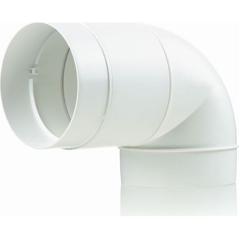 Tube rond diamètre 100 mm pour conduit de ventilation chicane avec tubulure