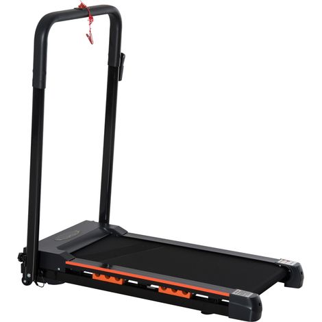 HOMCOM Cinta de Correr Plegable Cinta de Andar 1-6 km/h con Botón de Emergencia Pantalla LCD Control Remoto Potencia de Motor 500W Ahorra Espacio 105x56x108,5 cm Negro (1/5)