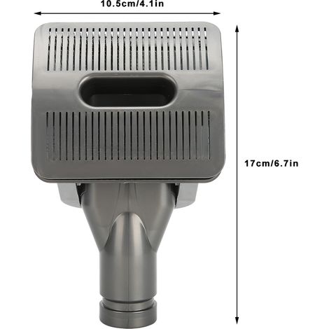 Bürste und Saugdüse für Tierhaarreiniger, passend für die DC-Serie, ABS/Metall, 144 g, lange Borsten, einfacher Austausch (1/5)