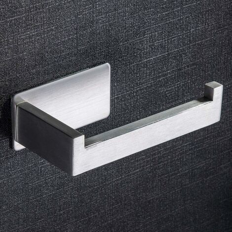 Selbstklebender Toilettenpapierhalter, Toilettenpapierrollenhalter aus Edelstahl für das Badezimmer (1/5)