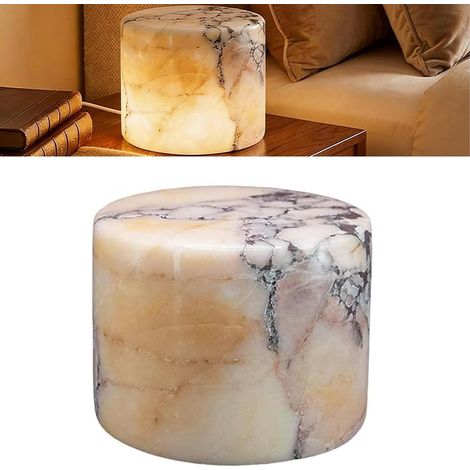 Veilleuse Tactile en Marbre, Lampe de Table de Chevet (1/5)