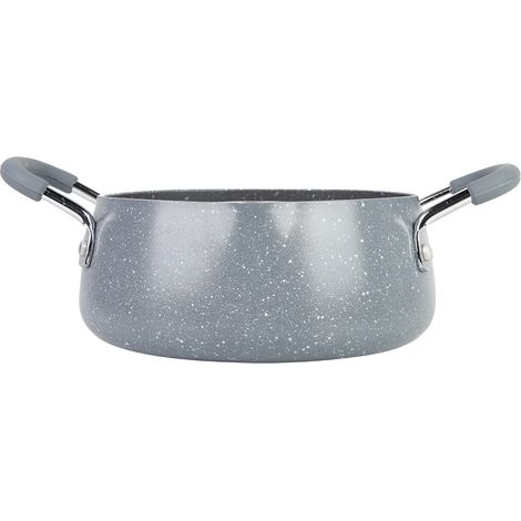 Poêle En Pierre Médicale - Corps À 5 Couches - Poignées Ergonomiques - Grille À Huile Détachable - Pour Pique-Nique Et Extérieur - 1 Pièce (1/5)