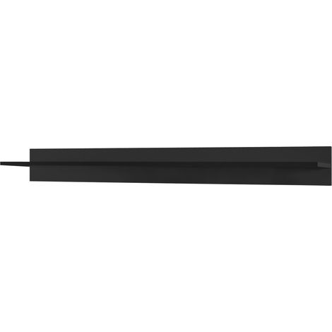 Mensola da muro L100xH15xP22, collezione CEPTO, colore nero