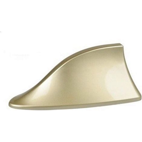 Antenne aileron de requin en plastique ABS pour toit, universelle pour la plupart des voitures - Dorée