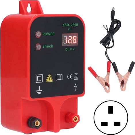 Chargeur de clôture électrique Pulse Pasture, contrôleur haute tension 100-240V, alarme pour clôture animale, boîtier à impulsions (1/5)