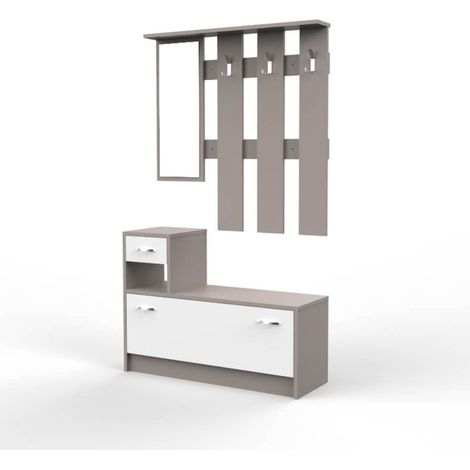 Mobile ingresso Rudolf bianco light mocha (1/9)