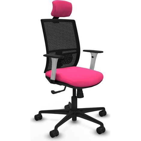 Chaise de bureau piqueras y crespo Yunquera blanc mousse haute densité (1/2)
