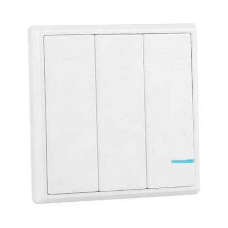 V-TAC Smart Home VT-5133 Funkschalter 3-Tasten-Gehäuse weiß IP54 - sku 8462