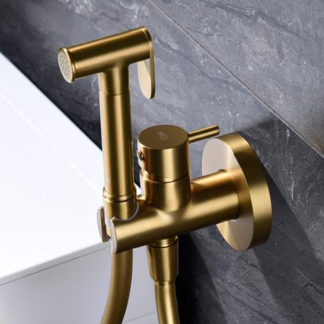 IMEX - grifo bidé empotrado wc oro rosa (1/5)