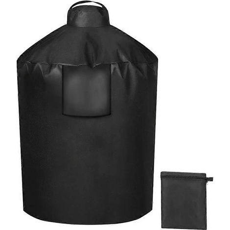 Housse de protection ajustable pour barbecue, coupe-vent et imperméable, idéale pour le camping et les grillades en extérieur (90 x 122 cm). (1/5)