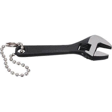Mini clé à molette réglable de 6,35 cm (2,5 pouces), capacité de serrage de 0 à 10 mm, outil de réparation manuel portable (1/5)