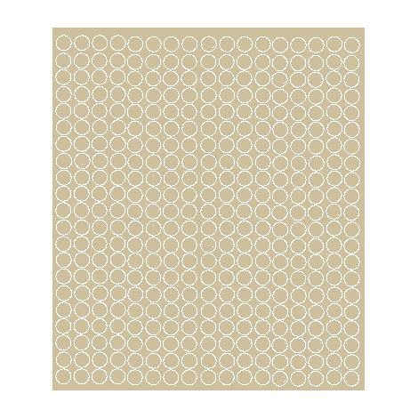 Pegatinas circulares de 1 cm, pegatinas circulares con puntos, 357 piezas, color beige mate.