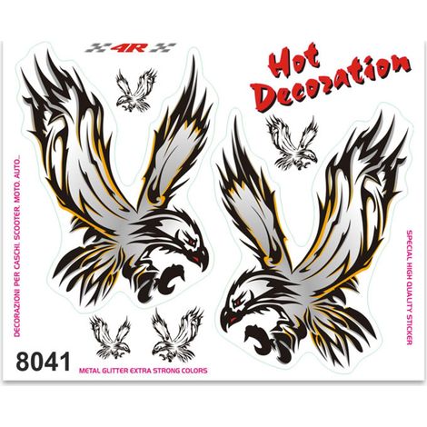 Adesivi Sticker Aquila Tribale, 14 X 16 Cm (1/5)