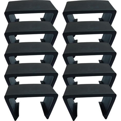 Sofaclips, Sofaverbinder, Außenstützen, windfeste Clips, modulare Befestigungselemente, verstellbare Verschlüsse für Korbmöbel, Rattan, Stoffmöbel, Terrasse, Balkon, Garten, Wohnzimmer (1/5)