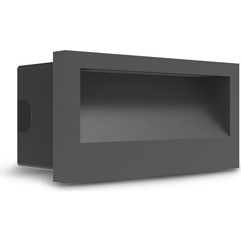 Spot encastrable LED balise 70 x 140 mm 3W Rectangle 3000K IP65 Miidex Lighting® (1/4)
