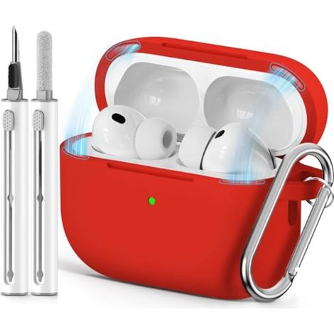 Étui de protection en silicone rouge pour AirPods Pro 3 d'Apple - Étui de protection en silicone rouge pour AirPods Pro 3 d'Apple (1/5)