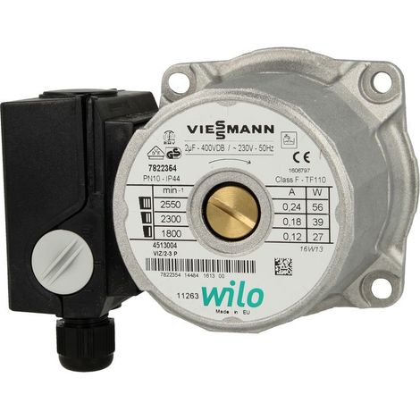 Viessmann – Moteur de circulateur VIZ 2-3 – Filetage plomberie 1" – Entraxe 180mm – Tension 230V – Compatible systèmes de chauffage