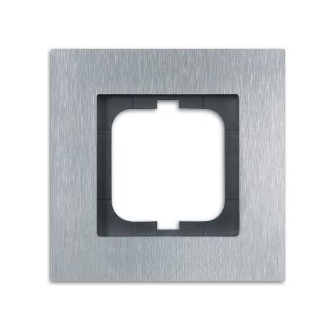 BUSCH-JAEGER 1721-860 PLAQUE SIMPLE, CARAT, ACIER INOXYDABLE (1/2)