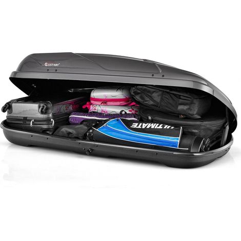 400L Cargo Box Waterproof Rooftop Cargo Carrier Heavy Duty Roof Storage Box (1/5)