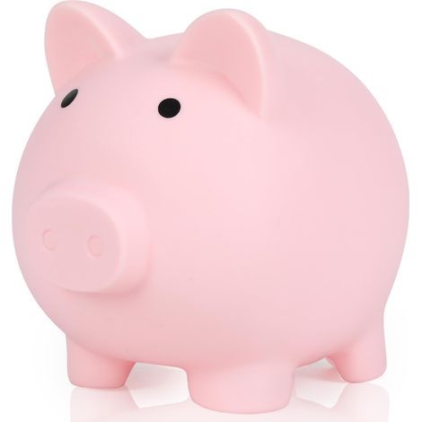 Sparschwein, Kindersparschwein, lustiges Münzsammelgerät, Geldkassette, Wohndekoration, rosa (1/5)