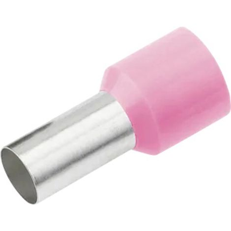 Cimco 187105 Aderendhülse 0.34 mm² Teilisoliert Rosa 100 St.