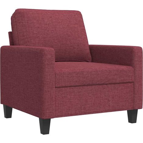 Fauteuil relax Fauteuil Rouge bordeaux 60 cm Tissu (1/5)