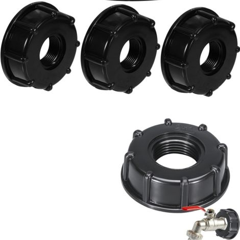 Adaptateur de robinet pour tuyau d'eau Dtaigou - Connecteur de vidange de jardin, raccord de citerne pour baril de pluie extérieur, accessoire de seau de drainage, embout de robinet pour tuyau d'arros (1/5)