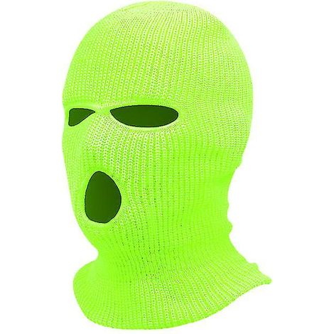 Cagoule unisexe chaude d'hiver Holes - Couleur : Vert clair