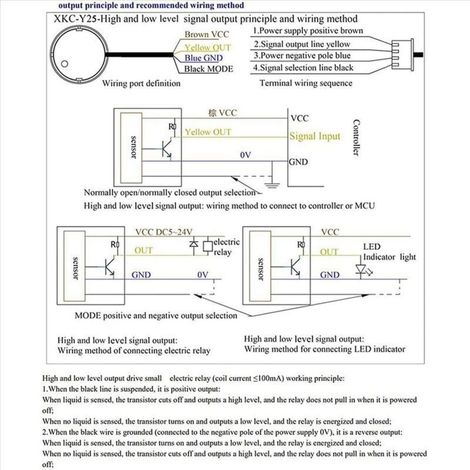 Capteur de niveau de liquide XKC Y25 T12V, 2 pièces, détecteur d'eau sans contact, bâton à induction, type XKC-Y25-V (1/3)