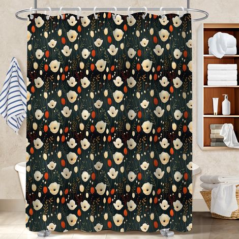 Rideau douche polyester 180x180 Épais cache baignoire pour célibataire actif (1/5)