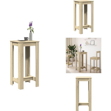Bartisch Sonoma-Eiche 51x50x103,5 cm Holzwerkstoff - Bartisch - Bartische - Stehtisch - Kneipentisch (1/5)
