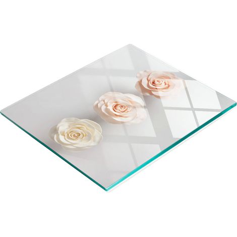Tagliere da cucina in vetro temperato con decorazioni a rose, 60x52 cm (1/5)