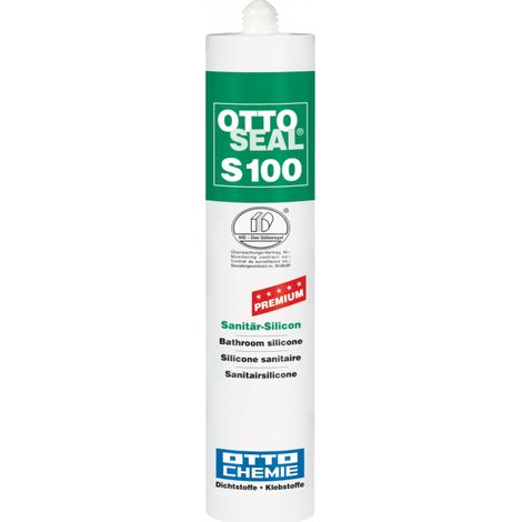 OTTOSEAL S100 Premium-Sanitär-Silikon 300ml C94 silbergrau